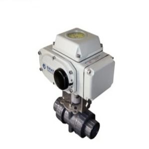 DN50 UPVC Электрический шаровой клапан AC220V Электрический моторный клапан