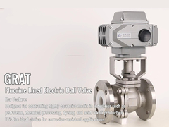 Флуорированный электрический шаровой клапан с присоединением к фланцу коррозионностойкий