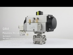 Металлическая уплотнительная клапан V Notch Пневматический шаровой клапан Нержавеющая сталь высокое давление