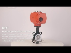 Exid II Bt4 Противовзрывный электрический клапан для бабочек IP68 низкое давление